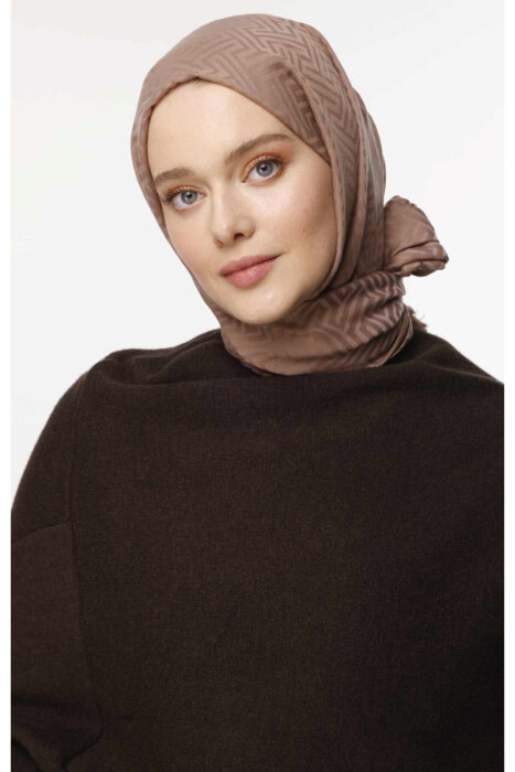 Valor labirent desen şal mocha